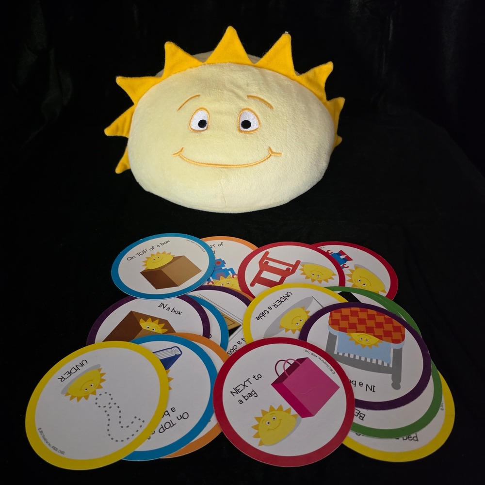 VTG ThinkFun Hello Sunshine Plush Toy Hide & Seek Learning Game. Prepositions